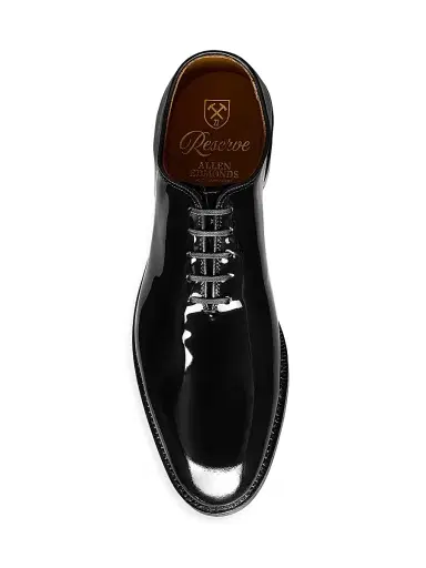 Allen Edmonds Men's Morrison Reserve Whole-Cut Oxford Dress Shoes - Black Patent - Size 9 | Thumbnail 3 Allen Edmonds Men's Morrison Reserve Whole-Cut Oxford Dress Shoes - Black Patent - Size 9 | Thumbnail 3