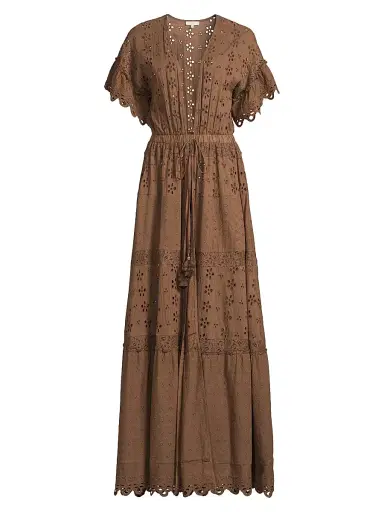 Ramy Brook Women's Janis Eyelet Cotton Cover-Up Maxi Dress | Thumbnail 1 Ramy Brook Women's Janis Eyelet Cotton Cover-Up Maxi Dress | Thumbnail 1