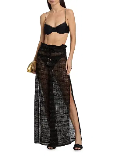 Ramy Brook Women's Swirl Glora Metallic-Knit Wide-Leg Cover-Up Pants | Thumbnail 2 Ramy Brook Women's Swirl Glora Metallic-Knit Wide-Leg Cover-Up Pants | Thumbnail 2