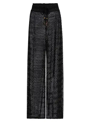 Ramy Brook Women's Swirl Glora Metallic-Knit Wide-Leg Cover-Up Pants | Thumbnail 1 Ramy Brook Women's Swirl Glora Metallic-Knit Wide-Leg Cover-Up Pants | Thumbnail 1