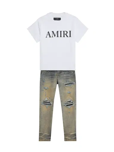 AMIRI Little Kid's & Kid's Core Logo T-Shirt - White - Size 4 | Thumbnail 2 AMIRI Little Kid's & Kid's Core Logo T-Shirt - White - Size 4 | Thumbnail 2