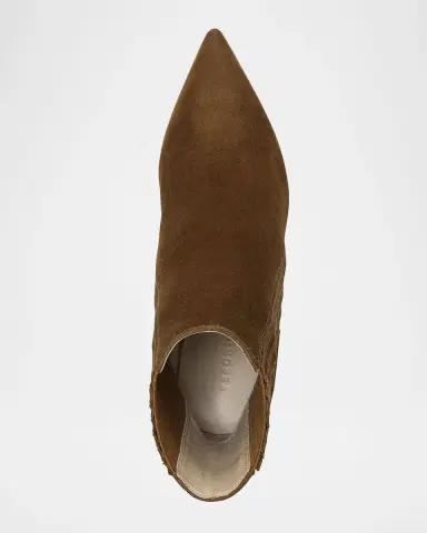Veronica Beard 95mm Lisa Suede Stiletto Ankle Booties | Thumbnail 5 Veronica Beard 95mm Lisa Suede Stiletto Ankle Booties | Thumbnail 5