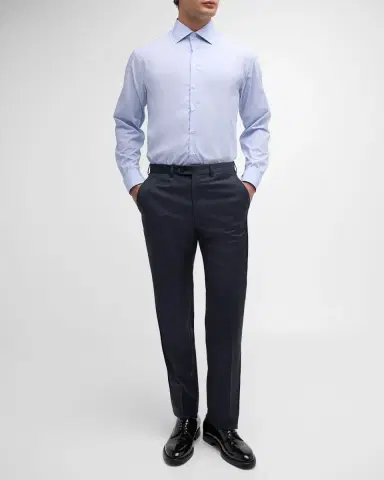 Brioni Men 's Tigulli Solid Wool Trousers | Thumbnail 2 Brioni Men 's Tigulli Solid Wool Trousers | Thumbnail 2