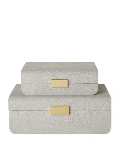 AERIN Small Mod Faux Shagreen Jewelry Box | Thumbnail 1 AERIN Small Mod Faux Shagreen Jewelry Box | Thumbnail 1