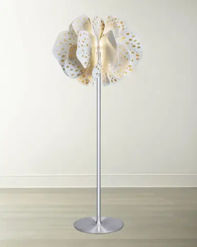 Lladro Nightbloom White Gold Floor Lamp | Thumbnail 1 Lladro Nightbloom White Gold Floor Lamp | Thumbnail 1