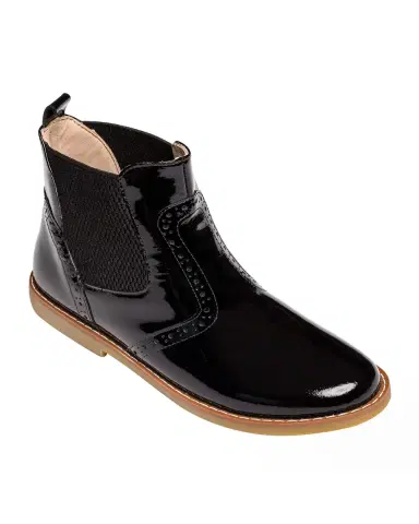 Elephantito Girl's Patent Leather Ankle Boots, Toddler/Kids | Thumbnail 2 Elephantito Girl's Patent Leather Ankle Boots, Toddler/Kids | Thumbnail 2