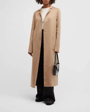 Adam Lippes Zibelline Open-Front Cashmere Midi Coat | Thumbnail 2 Adam Lippes Zibelline Open-Front Cashmere Midi Coat | Thumbnail 2