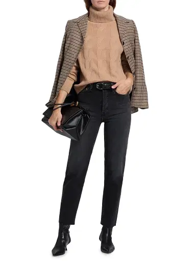 Saks Fifth Avenue Women's Turtleneck Cashmere Sweater - Warm Camel - Size Large | Thumbnail 2 Saks Fifth Avenue Women's Turtleneck Cashmere Sweater - Warm Camel - Size Large | Thumbnail 2