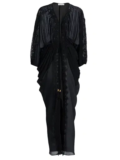 Ramy Brook Women's Bernice Lace-Trim V-Neck Maxi Dress - Black | Thumbnail 1 Ramy Brook Women's Bernice Lace-Trim V-Neck Maxi Dress - Black | Thumbnail 1