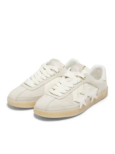 Amiri Women's Pacific Star Leather Low-Top Sneakers - Birch | Thumbnail 2 Amiri Women's Pacific Star Leather Low-Top Sneakers - Birch | Thumbnail 2