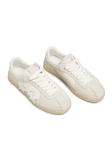 Amiri Women's Pacific Star Leather Low-Top Sneakers - Birch | Thumbnail 4 Amiri Women's Pacific Star Leather Low-Top Sneakers - Birch | Thumbnail 4