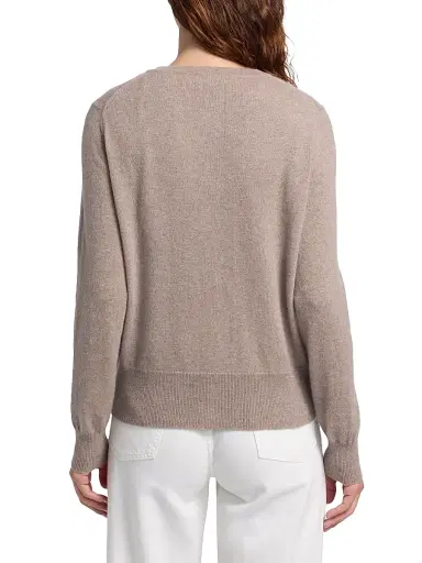 Saks Fifth Avenue Women's Cashmere Cardigan - Pebble Heather | Thumbnail 5 Saks Fifth Avenue Women's Cashmere Cardigan - Pebble Heather | Thumbnail 5