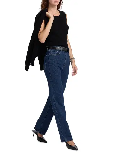 Saks Fifth Avenue Women's Rib-Knit Cashmere Sleeveless Sweater - Black | Thumbnail 2 Saks Fifth Avenue Women's Rib-Knit Cashmere Sleeveless Sweater - Black | Thumbnail 2