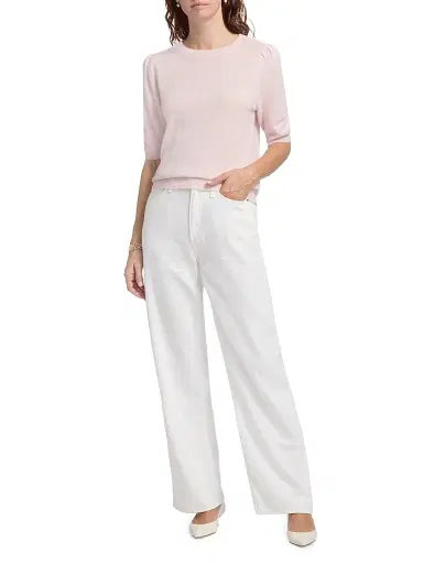 Saks Fifth Avenue Women's Pleated Cashmere Sweater - Pink Fresia | Thumbnail 2 Saks Fifth Avenue Women's Pleated Cashmere Sweater - Pink Fresia | Thumbnail 2