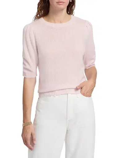 Saks Fifth Avenue Women's Pleated Cashmere Sweater - Pink Fresia | Thumbnail 3 Saks Fifth Avenue Women's Pleated Cashmere Sweater - Pink Fresia | Thumbnail 3