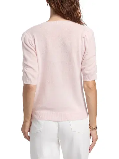 Saks Fifth Avenue Women's Pleated Cashmere Sweater - Pink Fresia | Thumbnail 5 Saks Fifth Avenue Women's Pleated Cashmere Sweater - Pink Fresia | Thumbnail 5