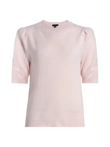 Saks Fifth Avenue Women's Pleated Cashmere Sweater - Pink Fresia | Thumbnail 1 Saks Fifth Avenue Women's Pleated Cashmere Sweater - Pink Fresia | Thumbnail 1