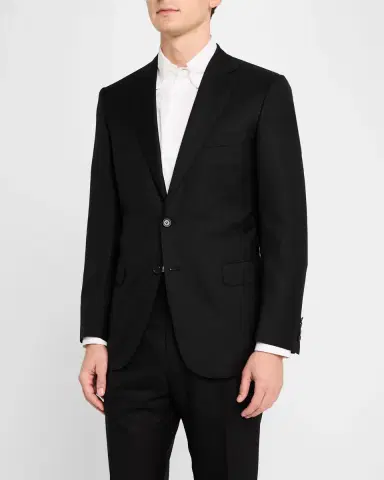Brioni Men 's Brunico Essential Virgin Wool Two-Piece Suit | Thumbnail 4 Brioni Men 's Brunico Essential Virgin Wool Two-Piece Suit | Thumbnail 4