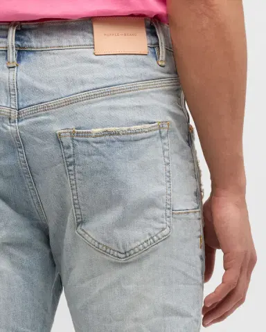PURPLE Men's P002 Light Indigo Blowout Slim Jeans | Thumbnail 7 PURPLE Men's P002 Light Indigo Blowout Slim Jeans | Thumbnail 7