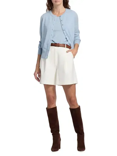 Saks Fifth Avenue Women's Cashmere Cardigan - Blue Sky | Thumbnail 2 Saks Fifth Avenue Women's Cashmere Cardigan - Blue Sky | Thumbnail 2