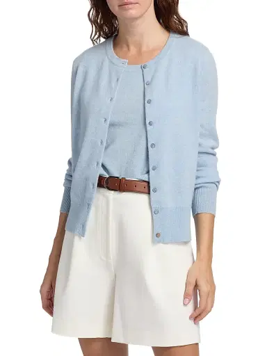 Saks Fifth Avenue Women's Cashmere Cardigan - Blue Sky | Thumbnail 3 Saks Fifth Avenue Women's Cashmere Cardigan - Blue Sky | Thumbnail 3