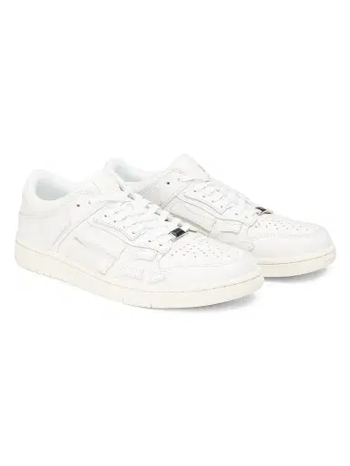 Amiri Women's Skel Top Low Leather Sneakers - White | Thumbnail 2 Amiri Women's Skel Top Low Leather Sneakers - White | Thumbnail 2