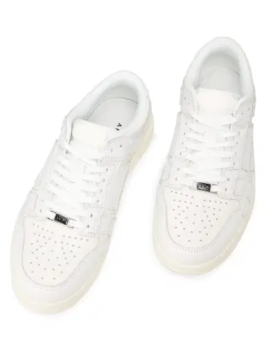 Amiri Women's Skel Top Low Leather Sneakers - White | Thumbnail 4 Amiri Women's Skel Top Low Leather Sneakers - White | Thumbnail 4
