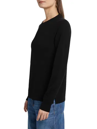 Saks Fifth Avenue Women's Cashmere Crewneck Sweater - Black | Thumbnail 4 Saks Fifth Avenue Women's Cashmere Crewneck Sweater - Black | Thumbnail 4
