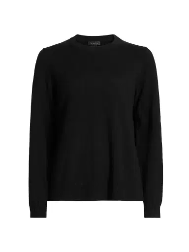 Saks Fifth Avenue Women's Cashmere Crewneck Sweater - Black | Thumbnail 1 Saks Fifth Avenue Women's Cashmere Crewneck Sweater - Black | Thumbnail 1