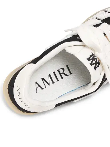 Amiri Women's Pacific Bones Leather Sneakers - Black | Thumbnail 5 Amiri Women's Pacific Bones Leather Sneakers - Black | Thumbnail 5