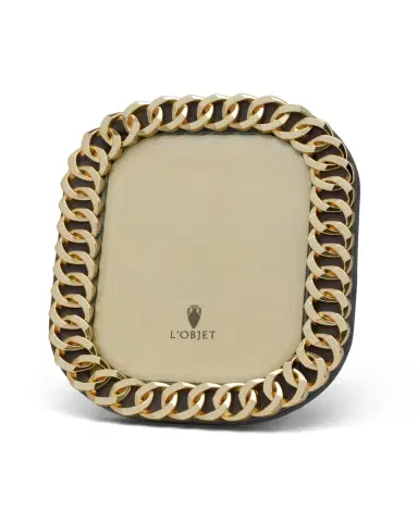 L 'Objet Gold Cuban Link Frame | Thumbnail 2 L 'Objet Gold Cuban Link Frame | Thumbnail 2