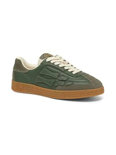 AMIRI Women's Pacific Leather Football Sneakers - Dark Sage - Size 5 | Thumbnail 2 AMIRI Women's Pacific Leather Football Sneakers - Dark Sage - Size 5 | Thumbnail 2