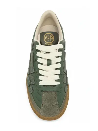 AMIRI Women's Pacific Leather Football Sneakers - Dark Sage - Size 5 | Thumbnail 4 AMIRI Women's Pacific Leather Football Sneakers - Dark Sage - Size 5 | Thumbnail 4