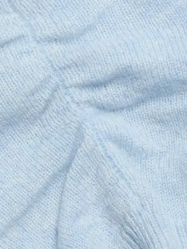Saks Fifth Avenue Women's Pleated Cashmere Sweater - Blue Sky Heather | Thumbnail 7 Saks Fifth Avenue Women's Pleated Cashmere Sweater - Blue Sky Heather | Thumbnail 7