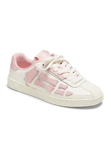 Amiri Women's Pacific Bones Leather Low-Top Sneakers - Vintage Pink | Thumbnail 2 Amiri Women's Pacific Bones Leather Low-Top Sneakers - Vintage Pink | Thumbnail 2