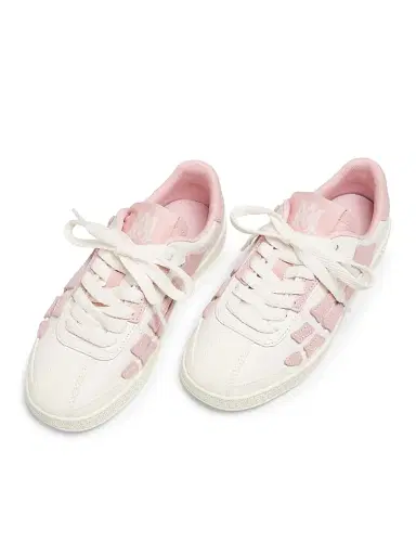 Amiri Women's Pacific Bones Leather Low-Top Sneakers - Vintage Pink | Thumbnail 4 Amiri Women's Pacific Bones Leather Low-Top Sneakers - Vintage Pink | Thumbnail 4
