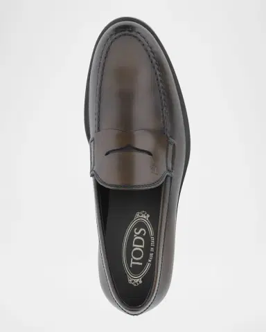 Tod's Men's Penny Leather Slip-On Loafers | Thumbnail 5 Tod's Men's Penny Leather Slip-On Loafers | Thumbnail 5