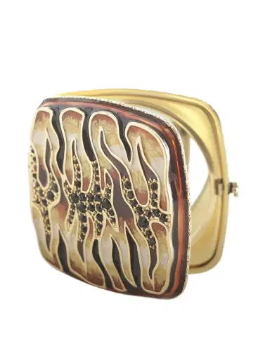 Jay Strongwater Tiger Striped Compact | Thumbnail 1 Jay Strongwater Tiger Striped Compact | Thumbnail 1