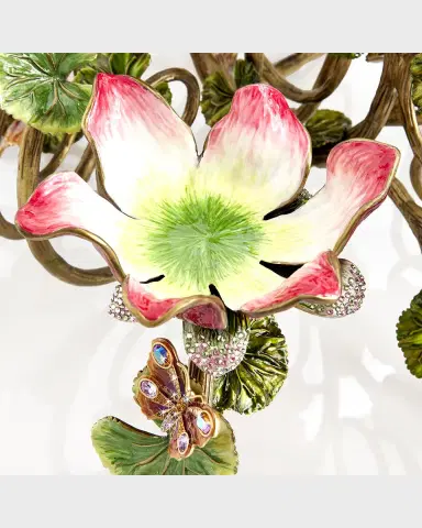 Jay Strongwater Floral & Butterfly Candelabra | Thumbnail 4 Jay Strongwater Floral & Butterfly Candelabra | Thumbnail 4