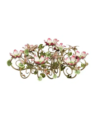 Jay Strongwater Floral & Butterfly Candelabra | Thumbnail 1 Jay Strongwater Floral & Butterfly Candelabra | Thumbnail 1