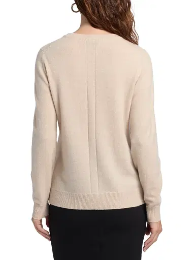 Saks Fifth Avenue Women's Cashmere Crewneck Sweater - Creamy Heather | Thumbnail 5 Saks Fifth Avenue Women's Cashmere Crewneck Sweater - Creamy Heather | Thumbnail 5