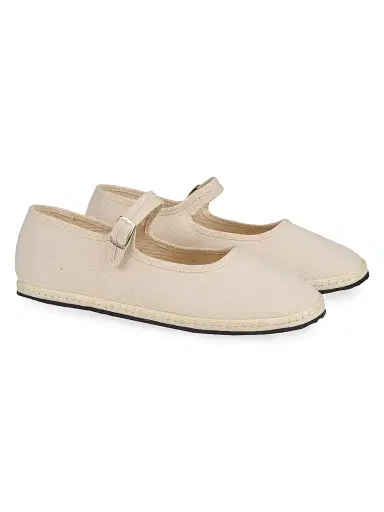 Vibi Venezia Women's Canvas Mary Janes - Ecru - Size 11 | Thumbnail 2 Vibi Venezia Women's Canvas Mary Janes - Ecru - Size 11 | Thumbnail 2