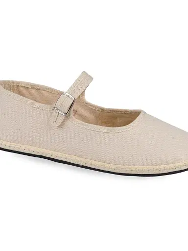 Vibi Venezia Women's Canvas Mary Janes - Ecru - Size 11 | Thumbnail 3 Vibi Venezia Women's Canvas Mary Janes - Ecru - Size 11 | Thumbnail 3