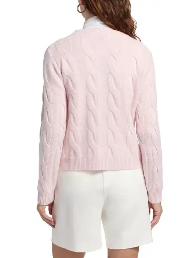 Saks Fifth Avenue Women's Cashmere Cable-Knit Cardigan - Pink Fresia | Thumbnail 5 Saks Fifth Avenue Women's Cashmere Cable-Knit Cardigan - Pink Fresia | Thumbnail 5