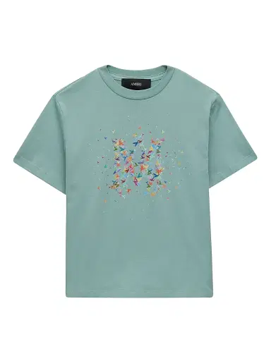 Amiri Little Kid's & Kid's Graphic Cotton T-Shirt - Ceramic Teal | Thumbnail 1 Amiri Little Kid's & Kid's Graphic Cotton T-Shirt - Ceramic Teal | Thumbnail 1
