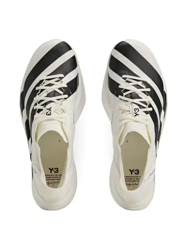 adidas Men's Y-3 Adios Pro 4 Sneakers - White | Thumbnail 3 adidas Men's Y-3 Adios Pro 4 Sneakers - White | Thumbnail 3