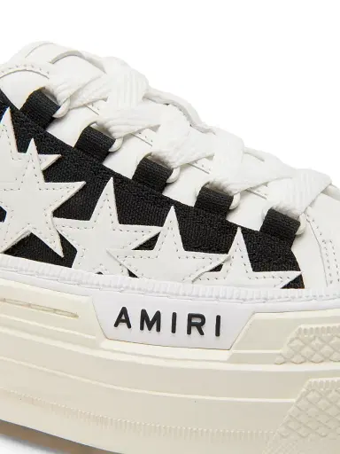 Amiri Women's Stars Court Cotton Low-Top Sneakers - Black | Thumbnail 5 Amiri Women's Stars Court Cotton Low-Top Sneakers - Black | Thumbnail 5