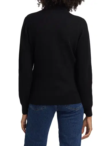 Saks Fifth Avenue Women's Cashmere Turtleneck Sweater - Black | Thumbnail 5 Saks Fifth Avenue Women's Cashmere Turtleneck Sweater - Black | Thumbnail 5