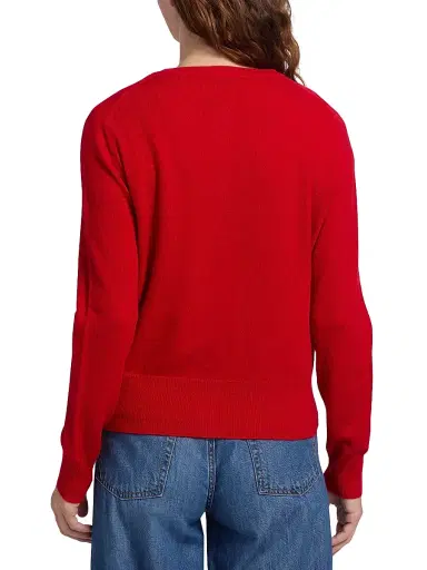 Saks Fifth Avenue Women's Cashmere Cardigan - True Red | Thumbnail 5 Saks Fifth Avenue Women's Cashmere Cardigan - True Red | Thumbnail 5