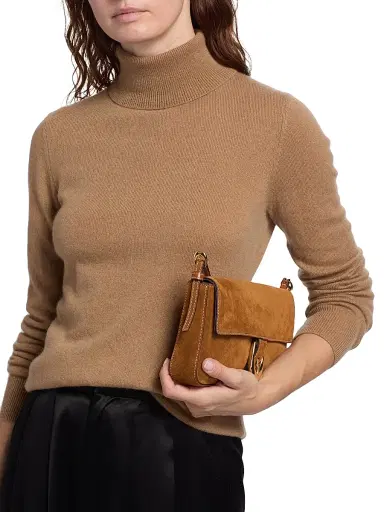 Saks Fifth Avenue Women's Cashmere Turtleneck Sweater - Heritage Brown | Thumbnail 6 Saks Fifth Avenue Women's Cashmere Turtleneck Sweater - Heritage Brown | Thumbnail 6